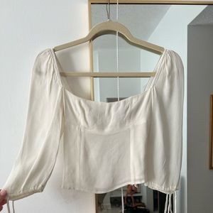Reformation white blouse